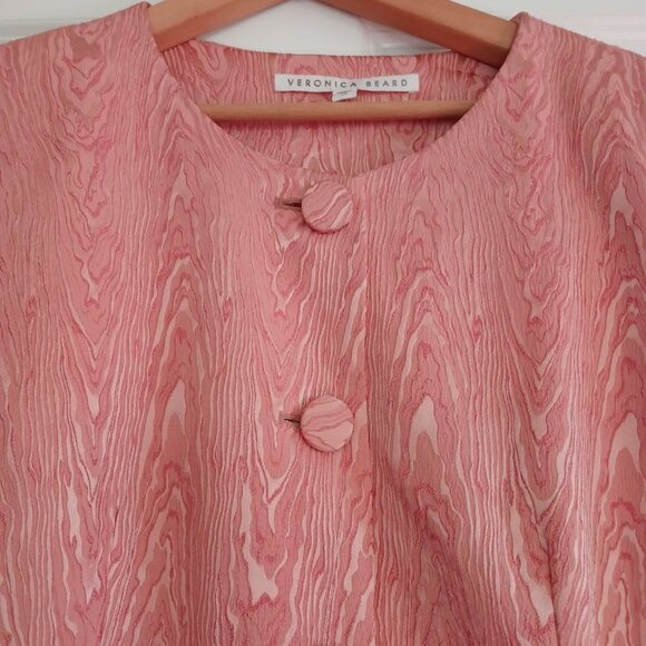 Veronica Beard Eris Fitted Brocade Moiré Jacket Blazer - Picture 5 of 8